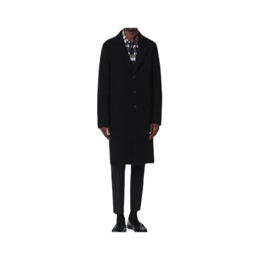 Single-Breasted Wool Coat