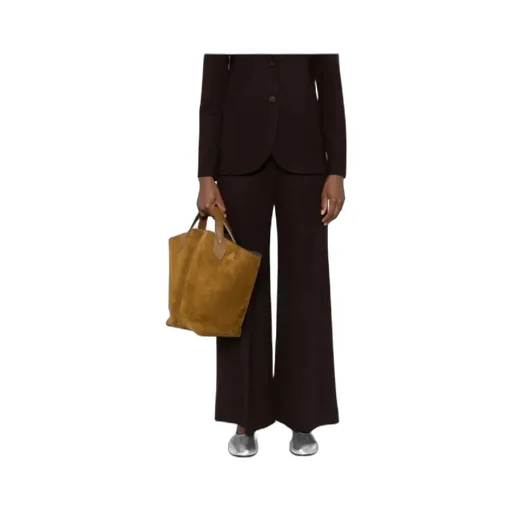 Wide-Leg Wool Trousers
