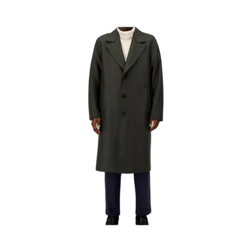 Three-Button Wool Coat