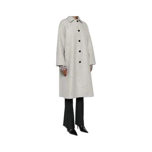 Balmacaan Raglan-Sleeve Button Coat