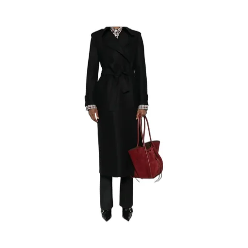 Double-Stitched Trench Coat