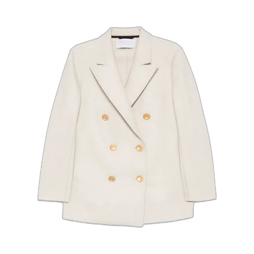 Double-Breasted Gold-Button Coat