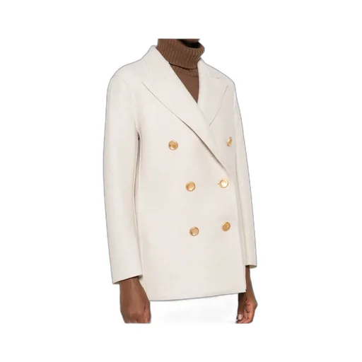 Double-Breasted Gold-Button Coat