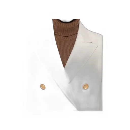 Double-Breasted Gold-Button Coat