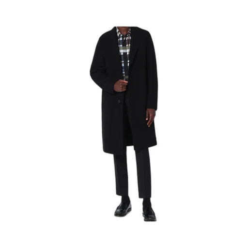 Single-Breasted Wool Coat