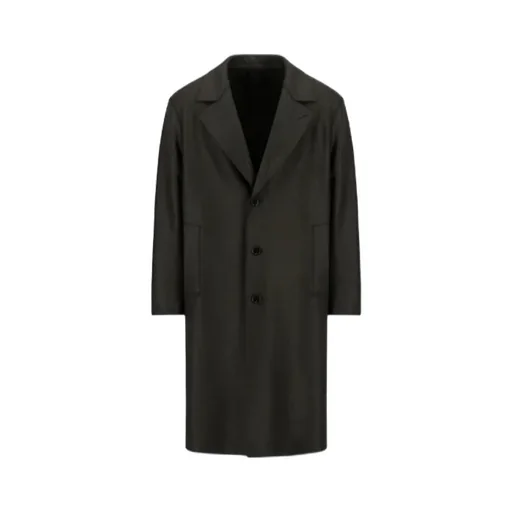 Three-Button Wool Coat