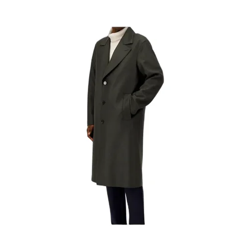 Three-Button Wool Coat