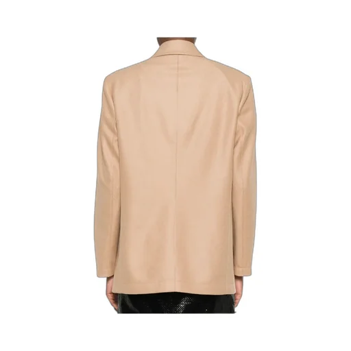 Patch-Pocket Buttoned Blazer