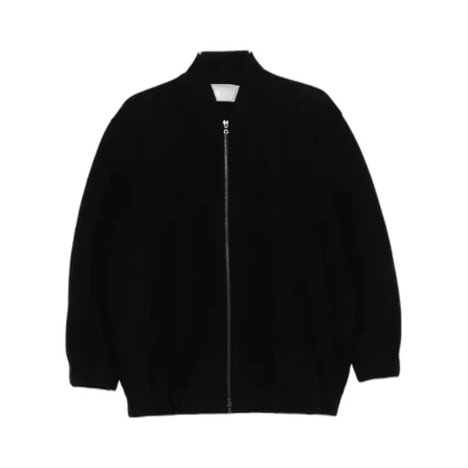 Zip-Front Balloon-Sleeve Jacket