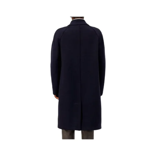 Raglan-Sleeve Buttoned Coat