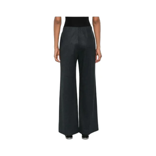 Wide-Leg Wool Trousers