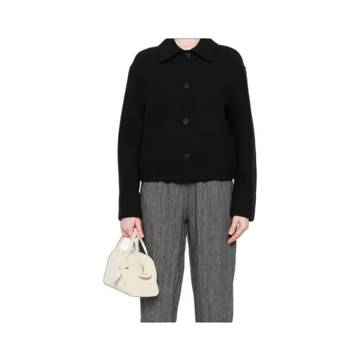 Button-Front Collared Jacket