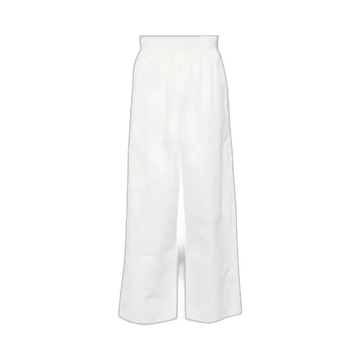 Crinkled Wide-Leg Trousers