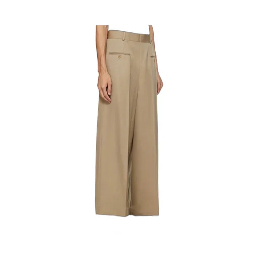 Wide-Leg Wool Trousers