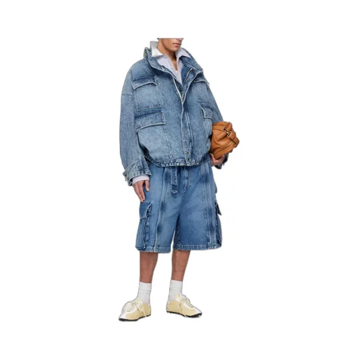 Flap-Pockets Denim Jacket