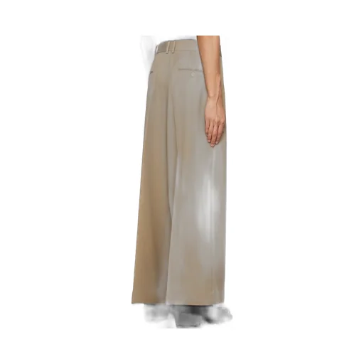 Wide-Leg Wool Trousers