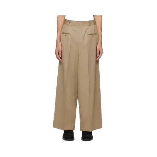 Wide-Leg Wool Trousers
