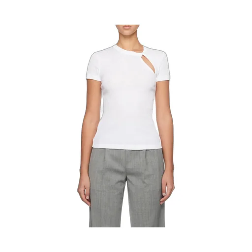Asymmetrical Slash Short Sleeved Top
