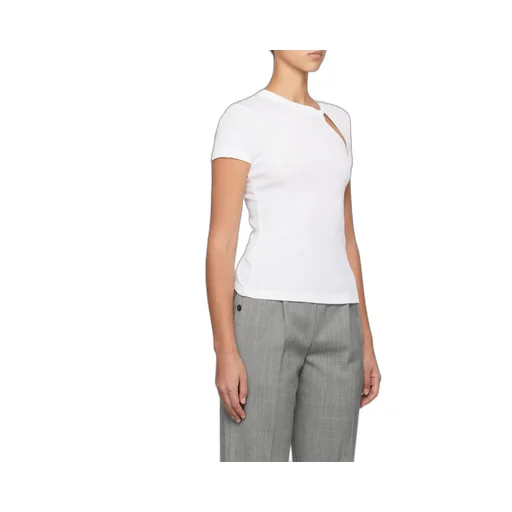 Asymmetrical Slash Short Sleeved Top