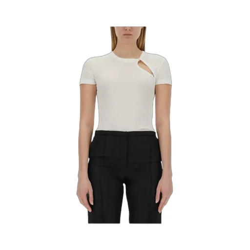 Asymmetrical Slash Short Sleeved Top