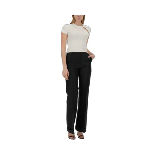 Asymmetrical Slash Short Sleeved Top