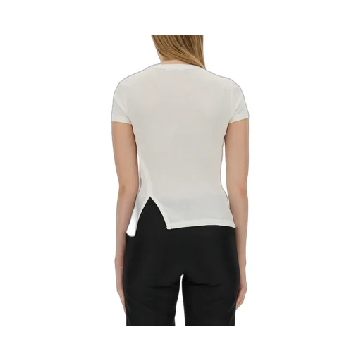 Asymmetrical Slash Short Sleeved Top