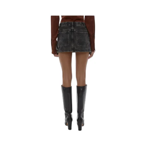 Carpenter Denim Mini Skirt