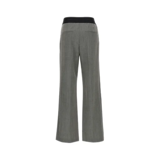 Logo Band Pull-On Suit Pants
