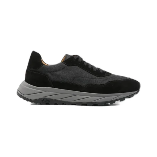 Round-Toe Lace-Up Sneakers