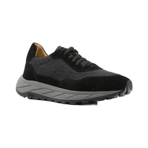Round-Toe Lace-Up Sneakers