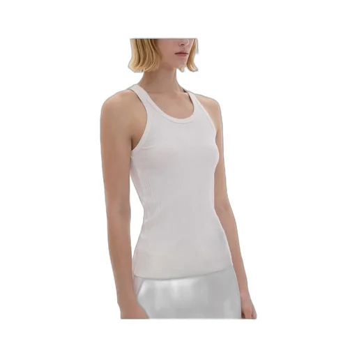 Round Neck Ribbed Tank Top