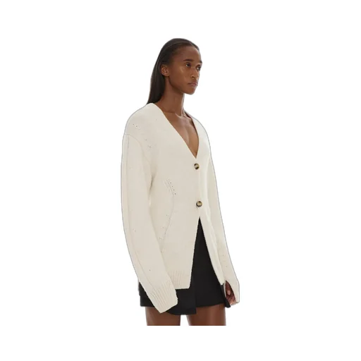 V-Neck Button-Up Cardigan