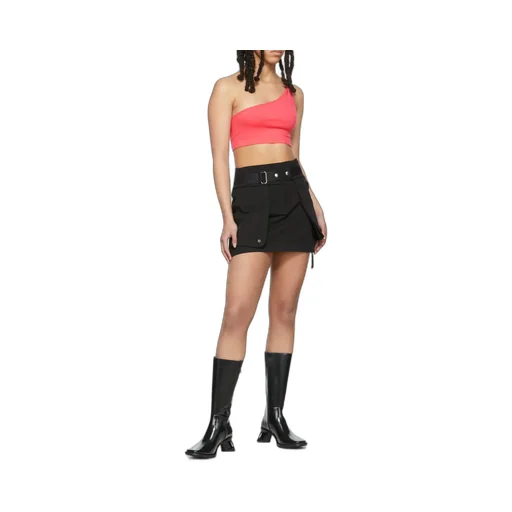 One-Shouldered Navel Vest