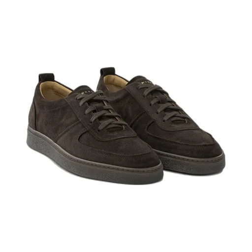 Lace-Up Suede Sneakers