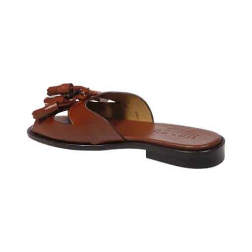 Open-Toe Tasseled Sandals