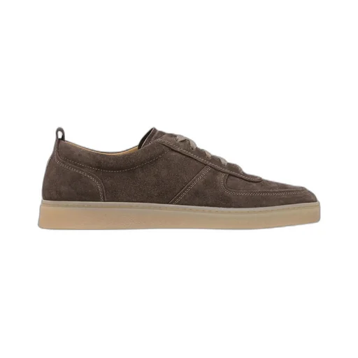 Suede Lace-Up Trainers