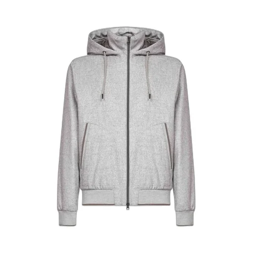 Zip-Up Drawstring Hooded Jacket