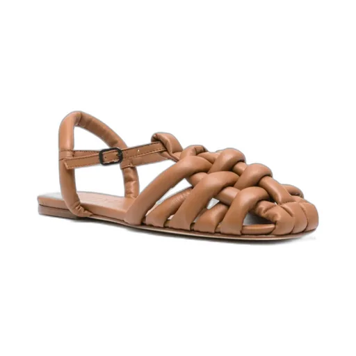 Square-Headed Flat Sandals