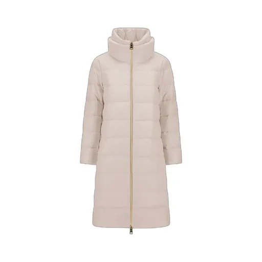 High-Neck Quilted Coat