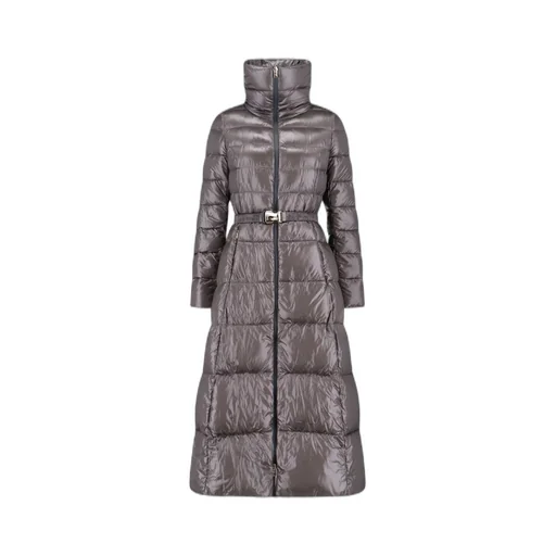 Belted A-Line Maxi Coat
