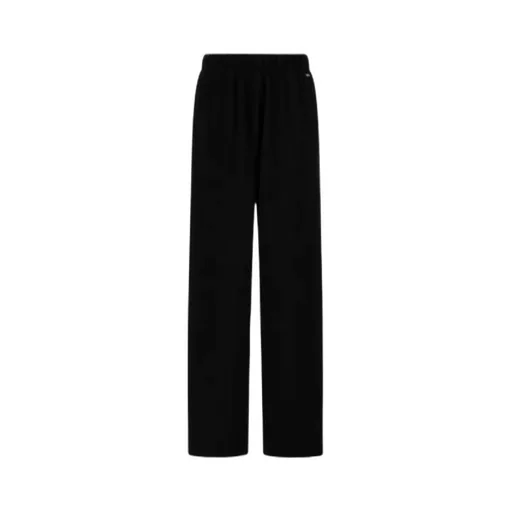 Elasticated Waistband Wide-Leg Trousers