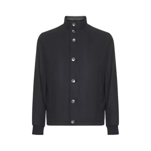 High Neck Buttoned Coat