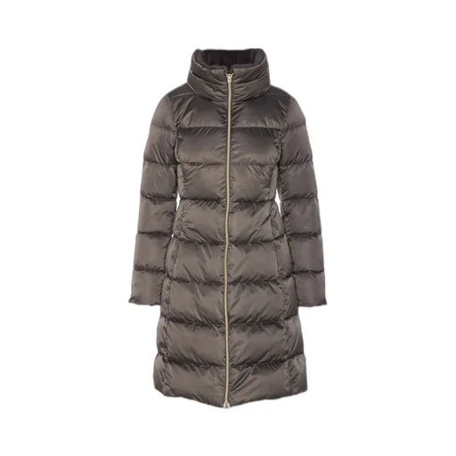 High Neck Padded Long Coat