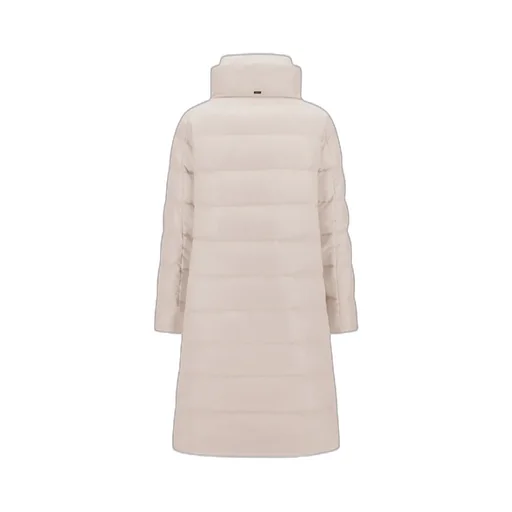High-Neck Quilted Coat