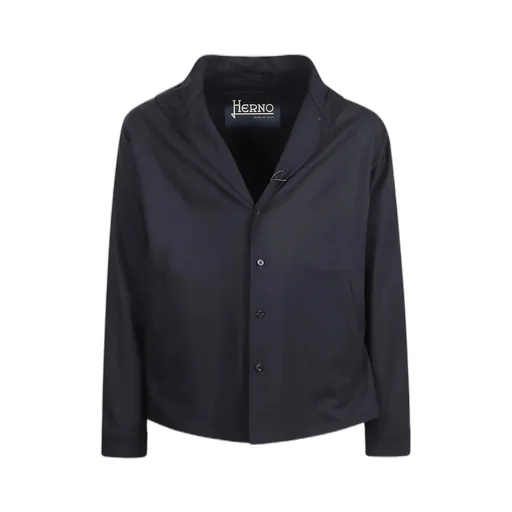 Buttoned Hooded Shacket