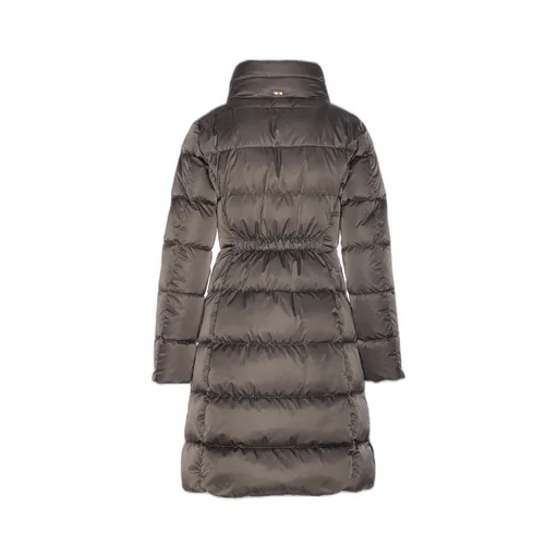 High Neck Padded Long Coat