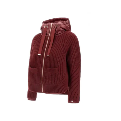 Hooded Ribbed Jacket