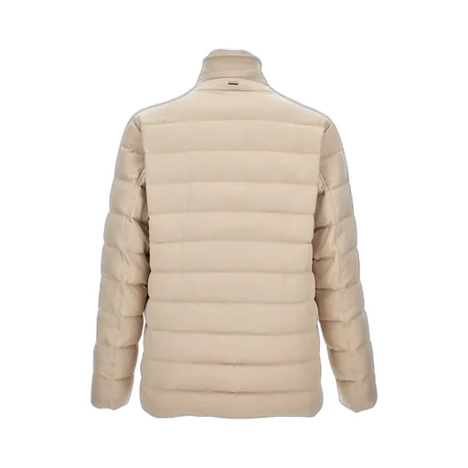 Quilted Long-Sleeved Down Jacket