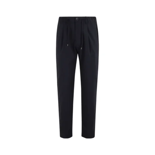 Straight-Leg Drawstring Trousers