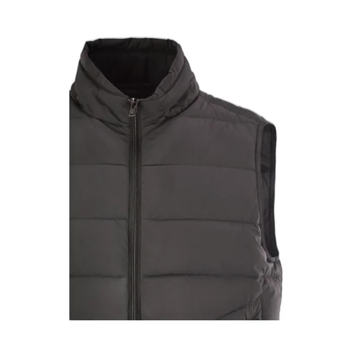 Quilted Vest-Style Down Jacket